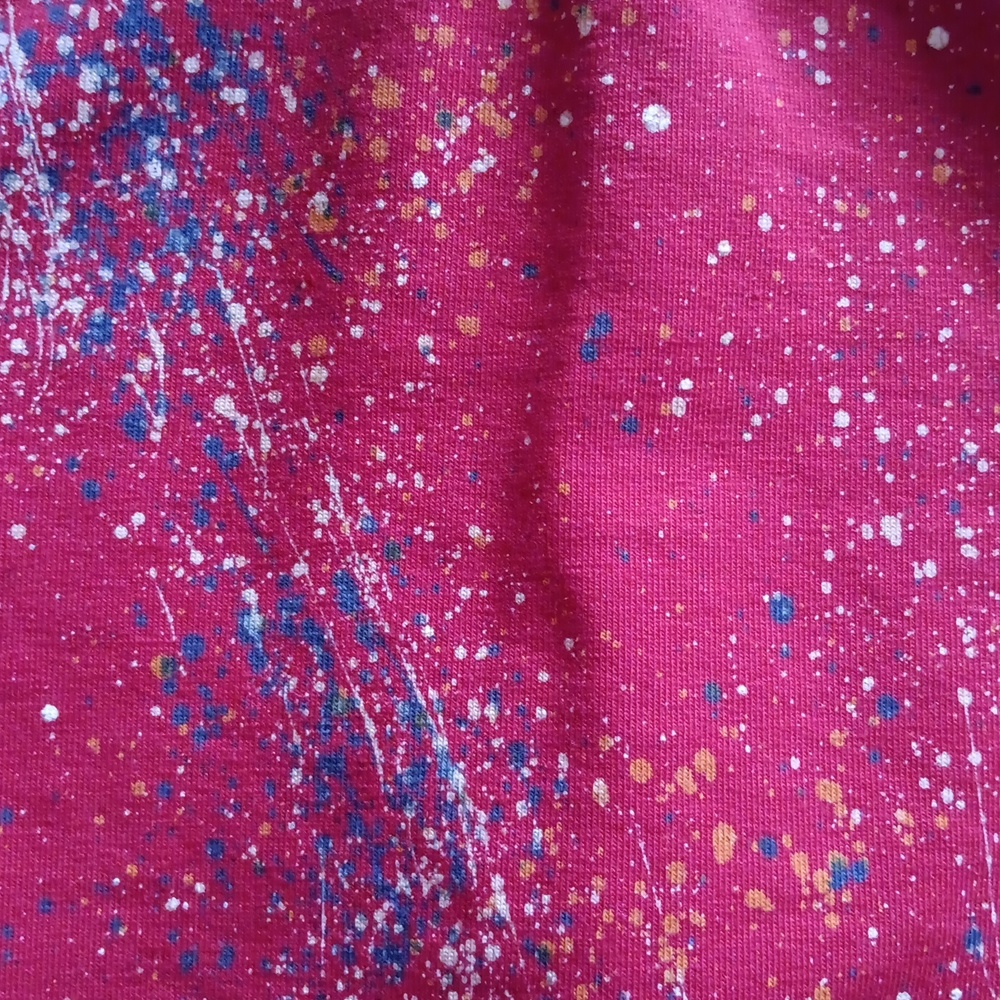 Christian Dior Boutique Paris Baby Zip-Up Hoodie Red Paint Splatter  0-3 NWOT - Picture 6 of 8